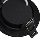 Spot De Led Embutir Slim Mr16 Redondo 6w Preto Bivolt Blumena