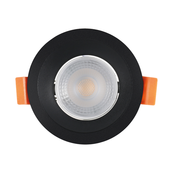 Spot De Led Recuado Embutir Redondo 6w Bivolt Preto Blumenau