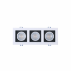 Spot De Led Recuado Taschibra Frame 3xmr16 Quadradro 15w Bivo