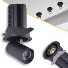 Spot De Led Retrátil Embutir Preto Aiva 12w 2700k Nordecor