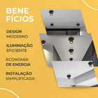 Spot De Led Retrátil Embutir Preto Aiva 12w 2700k Nordecor