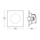 Spot De Led Taschibra Alltop Mr11 Quadrado 3w Bivolt 6500k -