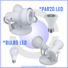 Spot De Luz Duplo Sobrepor 2 Lampadas Led