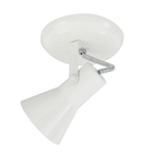 Spot de Sobrepor 1 Lâmpada Metal Branco Caneco Sino  M.A Luz