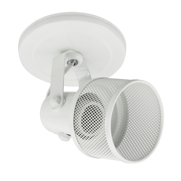 Spot de Sobrepor 1 Lâmpada Metal Branco Lanterna  M.A Luz