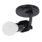 Spot de Sobrepor 1 Lâmpada Preto Aleta Franzmar