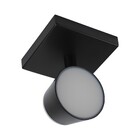 Spot de Sobrepor 1 Lâmpada Preto Plástico Circle Inspire