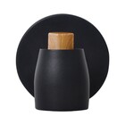 Spot de Sobrepor 1 Lâmpada Metal Fosco Preto Scandi Attena