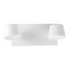 Spot de Sobrepor 2 Lâmpadas Branco Plástico Circle Inspire