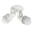 Spot de Sobrepor 2 Lâmpada Metal Branco Lanterna  M.A Luz