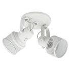 Spot de Sobrepor 2 Lâmpada Metal Branco Lanterna  M.A Luz