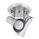 Spot de Sobrepor 2 Lâmpada Metal Escovado Caneco Sino  M.A Luz