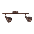 Spot de Sobrepor 2 Lâmpadas Marrom Rusto Inspire
