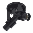 Spot de Sobrepor 2 Lâmpada Plástico Preto Aletado  M.A Luz