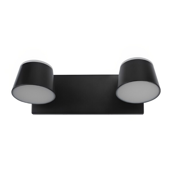 Spot de Sobrepor 2 Lâmpadas Preto Plástico Circle Inspire