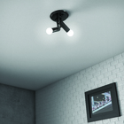 Spot de Sobrepor 2 Lâmpadas Preto Duto Franzin