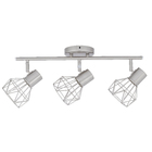 Spot de Sobrepor 3 Lâmpadas Prata Diamond Inspire