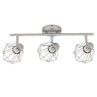 Spot de Sobrepor 3 Lâmpadas Prata Diamond Inspire