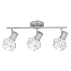 Spot de Sobrepor 3 Lâmpadas Prata Diamond Inspire