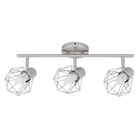 Spot de Sobrepor 3 Lâmpadas Prata Diamond Inspire