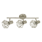 Spot de Sobrepor 3 Lâmpadas Prata Diamond Inspire