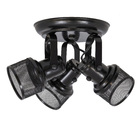 Spot de Sobrepor 3 Lâmpadas Preto Lanterna Franzmar