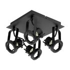 Spot de Sobrepor 4 Lâmpadas Preto Technic Inspire