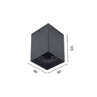 Spot De Sobrepor Astraled Carina Mr16 Gu10 Quadrado Bivolt Pr