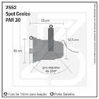 Spot De Sobrepor Cênico Par 30 - Alumínio Polido