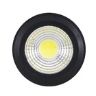 Spot de Sobrepor Redondo Com LED Luz Amarela Reflex Preto IP20 Gaya