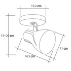 Spot De Sobrepor Direcionável Octa Plus Cobre 01 Lâmpada E27