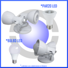 Spot De Sobrepor Duplo Para Quarto Sala Cozinha Bulbo Led