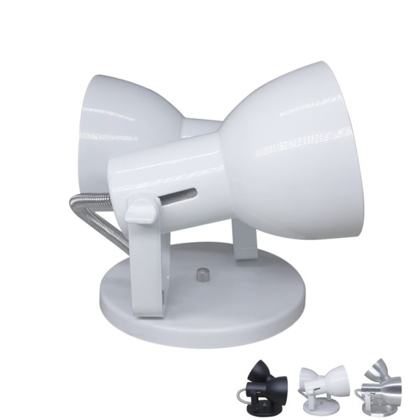 Spot De Sobrepor Duplo Para Quarto Sala Cozinha Bulbo Led