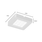 Spot De Sobrepor/embutir Nordecor Lyas Quadrado Led 2w Bivolt