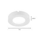 Spot De Sobrepor/embutir Nordecor Lyas Redondo Led 2w Bivolt