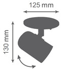 Spot De Sobrepor Focus 13cm Marrom 50602 Preludio