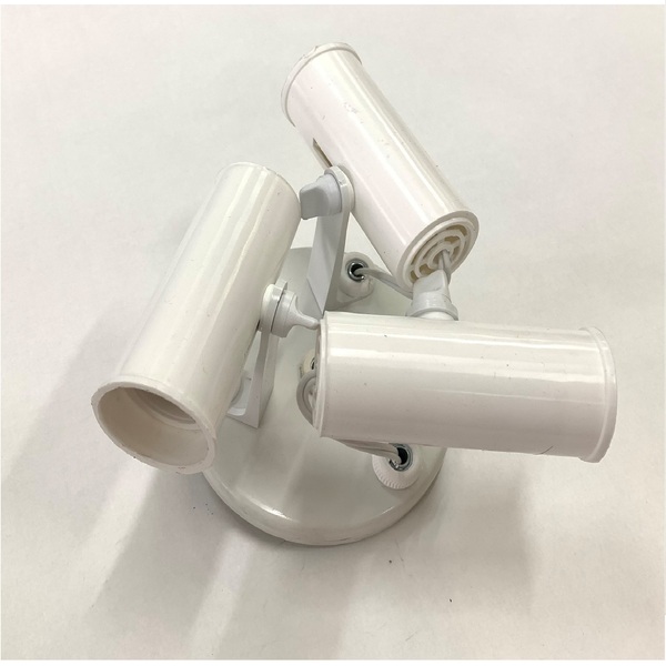 Spot de Sobrepor LED Duto 3 Lâmpadas E27 Branco Plástico Franzin