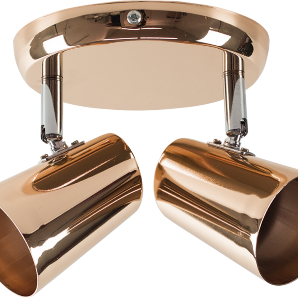 Spot De Sobrepor New Short Duplo Direcionável 2xe27 Cobre Llum