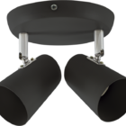 Spot De Sobrepor New Short Duplo Direcionável 2xe27 Preto Llum