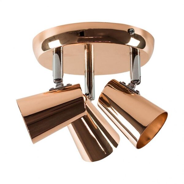 Spot De Sobrepor New Short Triplo Direcionável 3xmr16 Cobre L