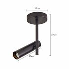 Spot De Sobrepor Nordecor Clus Mr11 Gu10 Bivolt Preto