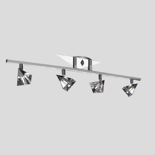 Spot De Sobrepor Para 4 Lâmpadas Halopin Spt 7014 Cromo