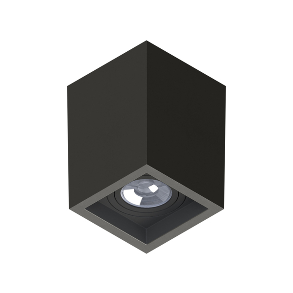 Spot de Sobrepor Quadrado Preto Boxit PAR20 Save Energy