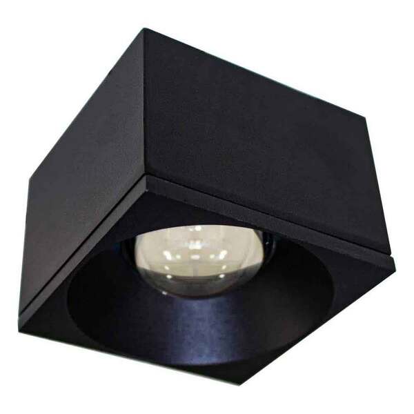 Spot De Sobrepor Quadrado Preto Led 7w 3000k Bivolt Ds9835 De