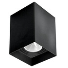 Spot De Sobrepor Quadrado Preto Mr16 Gu10 Direcionável 12x8