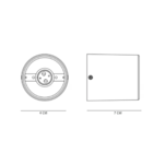 Spot De Sobrepor Taschibra Cannon Mr11 Gu10 Redondo Bivolt -