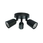 Spot de Sobrepor Triplo Com LED 3 em 1 Preto Focus IP20 Inspire