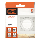 Spot Decor Quadrado AR70 Branco, conector GU10 incluso Black+Decker