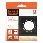 Spot Decor Quadrado AR70 Preto, conector GU10 incluso Black+Decker
