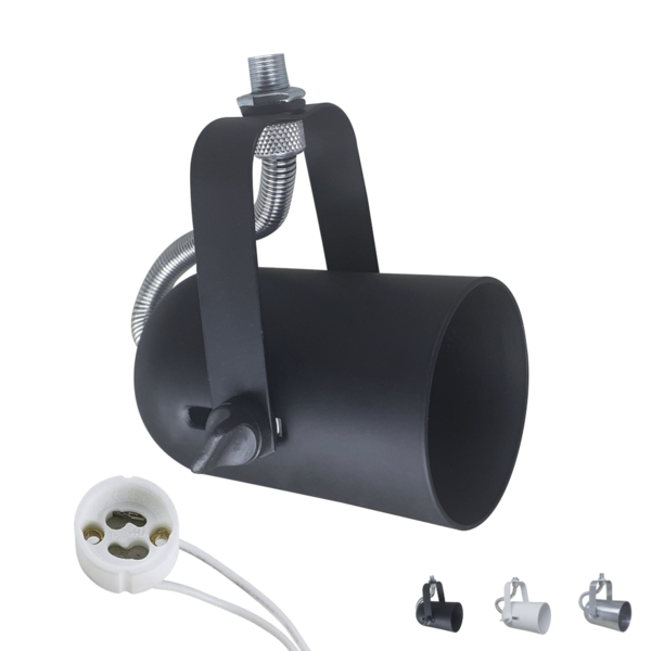 Spot Dicroica P/ Calha Perfilado Eletrocalha Em Aluminio